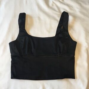 Wilfred Black Crop Top, Aritzia